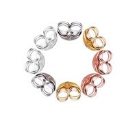 DEARMAMY 4 Pares tapón de espárrago equipo tachuelas tapones pendientes aros manos orejas joyero pendientes earbuds accesorios de joyería de bricolaje Accesorios para hacer joyas 925 plata