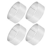 DEARMAMY 4 Piezas Anillos de Repostería de Acero Inoxidable Perforados de Moldes Redondos para Tartaletas Corte de Masa y Horneado Uniforme Herramientas Profesionales para Tartas y Mousse