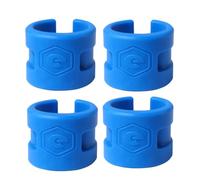 DEARMAMY 4 Piezas Anillos Protectores de Goma Azul Anticolisión para | Clip para Horquilla Trasera, Equipo Ligero Alta Resistencia al Impacto