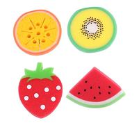 DEARMAMY 4 Piezas Bolas De Baño Forma De Fruta Esponja De Baño Suave Para Crear Para Jugar