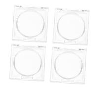 DEARMAMY 4 Piezas caja de rubor caja de sombra de ojos sostenedor vacío de la sombra de ojos brillo organizador cosmeticos organizador de cosmeticos palets barra labios femenino PD