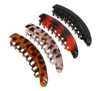 DEARMAMY 4 Piezas clip de plátano pequeño Clips de plátano antideslizantes Clips de plátano para mujeres y niñas pinzas de pelo de plátano para mujer pinzas de banana para cabello grueso