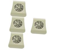 DEARMAMY 4 Piezas Colector De Cubiertas De Polvo Del Ventilador De Uñas Recolector De Uñas Extractores De Recogida De Polvo Colector De Succión Abs Light Green