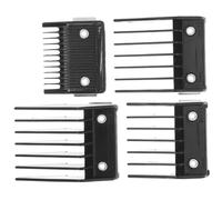 DEARMAMY 4 Piezas De Cortapelos De Repuesto Para Peines Guías Sénior Recortadores Cabello De Cortapelos Multifunción Guardias De Podadoras Abs Black