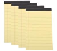 DEARMAMY 4 piezas de Notas Compacto con Rayadas Horizontales Unidades para Estudiantes Papel de Fácil de Arrancar para Apuntes y Listas Organizadas