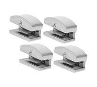 DEARMAMY 4 piezas Guía Inferior Ajustable para Mampara de Ducha Repuesto Resistente al Óxido para Puerta Corredera de Vidrio Tope Antideslizante para Baño Compatible con Cristales