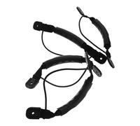 DEARMAMY 4 Piezas Manija para Barco, Asa de Kayak de Transporte Lateral, Negro, Cinta y Plástico, Estructura Resistente, Fácil Instalación, Accesorios para Kayak y Canoa