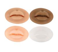 DEARMAMY 4 Piezas Modelo de labios de puchero labio falso labios de silicona de simulación molde de boca de simulación tatuajes de labios piel falsa gel de sílice