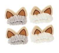 DEARMAMY 4 Piezas Muñequera Absorbente de Lavado Facial y Maquillaje y Cuidado Ejercicio