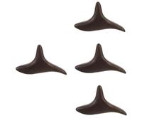 DEARMAMY 4 Piezas palo de masaje de pies circulación herramientas de masaje de pies herramienta de masaje herramientas de reflexología podal masajeador de madera wengué
