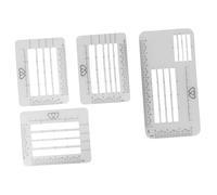 DEARMAMY 4 Piezas Plantillas para Sobres Guía de Dirección Translúcida de Plástico Plantilla Multiusos para Práctica de Caligrafía y Escritura Centrada