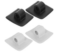DEARMAMY 4 Piezas Soporte de Motor, Montaje Rápido, Plástico | Estabilidad Mejorada, Compacto para Pesca y Crucero, Base Fija para Propulsor Borda