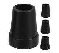 DEARMAMY 4 Piezas Tacos Antideslizantes para Bastones de Senderismo Cubiertas de Plástico para Bastones Reemplazo de Puntas de Muletas Protección y Estabilidad para Caminatas y Actividades