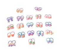 DEARMAMY 40piezas Anillos Pelo Gomas Elásticas Decoración Pelo Coleteros Fiestas