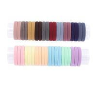DEARMAMY 40piezas Unidades De Gomas Elásticas Pequeñas Pelo Coleteros Sin Costuras Para Coletas Gomas Elásticas Pelo