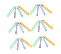 DEARMAMY 48 Piezas Esponjas Faciales Comprimidas Esponjas Limpiadoras Faciales Reutilizables Discos Exfoliantes para Limpieza Color Verde Amarillo Azul Morado