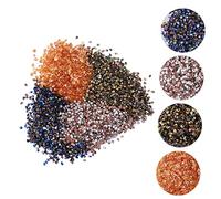 DEARMAMY 4paquetes Taladro de Arena de Cristal Paquete Gemas de Imitación para Manicura Decoración de Uñas Encaje Fácilmente Móviles Móviles