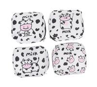DEARMAMY 4Piezas Bolsas de Almacenamiento de Almohadillas Menstruales de Tela de Reutilizables y Resistentes al Agua para Maquillaje y Color Surtido