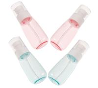 DEARMAMY 4piezas Botella de Viaje para Cosméticos de Forma Contenedores de Loción Vacíos Portátiles para Champú y Loción para Uso Viajes