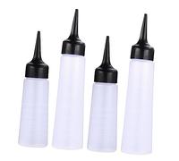 DEARMAMY 4piezas Botellas De Champú Colorante Cabello Contenedor Rellenable De Tinte Cabello Soporte De Almacenamiento Para Salón s