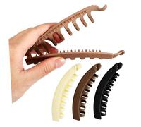 DEARMAMY 4piezas Clip De Pelo Banana Para Mujeres De Sujetador De Coletas y Pinzas Para Cabello Fino y Grueso Accesorios De Para Tipo De Cabello