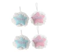 DEARMAMY 4piezas Flores De Baño De Dibujos Animados Bola De Baño Espumosa y Esponja Exfoliante Corporal Para Ducha Accesorios De Bañera