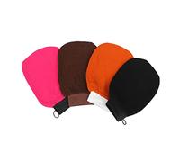 DEARMAMY 4piezas Guante de Baño Exfoliante de Rayón Paño de Limpieza Antiirritante para Sauna para Exfoliación Corporal Ducha Unidades por Paquete Color Aleatorio