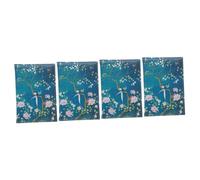 DEARMAMY 4piezas Portadocumentos De Pasaporte PU Protección para Tarjetas y Documentos para Viajes y Uso Diario