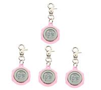 DEARMAMY 4piezas Reloj De Bolsillo Electrónico para Enfermeras Reloj Colgante Clip y Gancho Decoración y Uso Profesional Medicina