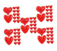 DEARMAMY 5 Juegos Broche De Amor Decoraciones De Mesa De San Valentín Insignia De Corazón Broches Patas Oro Pin De Traje De Los Hombres Alfileres De Sombrero Joyas Resina Rojo 12 Uds * 5