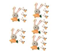 DEARMAMY 5 Juegos Broche Decoración Rosa Luces De Neon Cuentas De Bolsas De Herramientas Damas Pines Cuentas Clave El Pin De Solapa De Conejo Pin De Dibujos Animados Aleación 4 Uds * 5