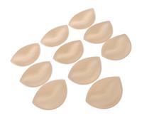 DEARMAMY 5 Pares Inserciones de Sujetador para Bikini de Esponja, Beige | Antideslizantes y Ligeras, Ajuste Seguro, para Vestidos de Novia y Suéteres