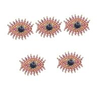 DEARMAMY 5 Piezas Broche de ojo de demonio guardián dama plata mariquita encanto lágrima broches antiguos broche de mujer broche de mal de ojo para ropa Broche de traje broche de ropa Metal