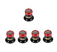 DEARMAMY 5 Piezas Lupa montada en la Cabeza para joyeros Mira Herramientas de reparación luz de Lupa para Reparar Relojes Todo el Cuerpo de la Lente de Aluminio