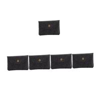 DEARMAMY 5 Piezas Mini Bolsa de Cuero para Guardar Auriculares Tarjetero Tarjetas Visita Tarjetero para Tarjetas de Visita Carteras para Hombre billeteras para Hombre Pasaporte y Billetero