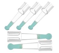 DEARMAMY 5 Piezas orejera earwax removal earwax remover Selección de oreja para PC Eliminador de cera de oído limpiador de cera para el oído eliminación de cerumen gel de sílice Sky-blue