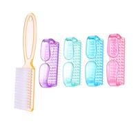 DEARMAMY 5 Piezas Pinceles para Uñas Limpiador de Uñas y Cepillo para Fregar Mano Kit de Manicure