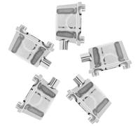 DEARMAMY 5 piezas Tensores Metálicos para Accesorios de Recambio para Parches de Batería Soporte de Montaje Compatible con Caja Batería Electrónica y Tradicional Fácil Instalación y