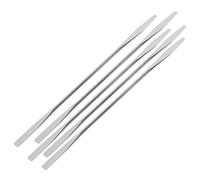 DEARMAMY 5 piezas Varillas Mezcladoras de Acero Inoxidable para Maquillaje y Nail Art Espátulas Resistentes para Fundaciones Pigmentos y Esmaltes Herramientas Profesionales para Cosméticos