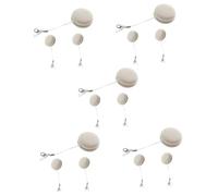 DEARMAMY 5 Series Limpiaparabrisas Lente Limpiadoras De Pantalla Multifunción Limpiador De Dispositivos Herramientas De Limpieza Multifuncionales Metal Rosa 3 Piezas X 5