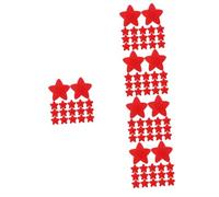 DEARMAMY 5 Series Tirita Estrella De Cinco Puntas Vendajes Parches Pequeño Pegatinas Infantiles Pegatinas De Estrellas Del Hogar Pequeña Pegatinas Rojo 20 Piezas X 5