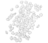 DEARMAMY 50 Almohadillas Nasales de Silicona Transparente Antideslizantes para Gafas Forma de Gota de Agua Blandas y Cómodas Repuesto para Puente Nasal Uso Diario y Deportivo