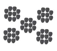 DEARMAMY 50 Pares Adhesivos antideslizantes para almohadillas para tacones altos taloneras protector de heel protector plantillas zapatos anti-ruido pegatinas cojines de