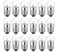 DEARMAMY 50 Piezas Bombillas Pequeñas de Vidrio E10 para Experimentos Eléctricos y Equipos de Laboratorio, Ideales para Aprendizaje de Física y Proyectos DIY Científicos