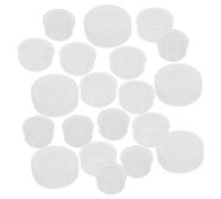 DEARMAMY 500 Piezas Tapones Plásticos para Sal y Pimienta Repuestos Redondos Id Tapones Herméticos Reutilizables para Botellas y Tubos Diseño Antigoteo y Sellado Preciso