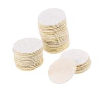 DEARMAMY 50piezas Discos De Lufa Esponjas Exfoliantes Desmaquillantes Reutilizables Para Cuidado Facial Diario Baño