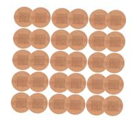 DEARMAMY 50piezas Parches Wound Patches Transpirables y Elásticos Vendajes Redondos Adhesivos De Tela Para Dedos y Articulaciones Protección Cómoda Para Heridas Prevención Ampollas