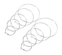 DEARMAMY 5pares Pendientes Exagerados Personalizados Aros Redondos De Metal Para Mujer Pendientes Llamativos Para Fiestas Diseño Sencillo De Círculo Hueco Redondos Gruesos Para Diario