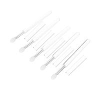 DEARMAMY 5piezas Pincel Redondo Transparente De Aplicador De Maquillaje Para Labios y Ojos Herramienta Cosmética Portátil Para