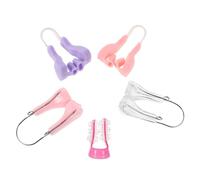 DEARMAMY 5piezas Pinza Nariz Moldeadora De Silicona Corrector Cómodo Invisible Para Mejorar La Altura Del Puente Nasal Para Uso Diario y Nocturno